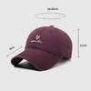 Vintage Baseball Cap Women Letter Embroidered Wide Brim Cap Sun Hat for Men