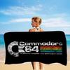 Computer Model Commodore 64 Microfiber Printed Beach Towel Mountain Climbing Yoga Beach Swimming Running Absorbent Soft Towel