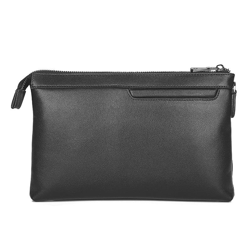 New Fashionable Men s Genuine Leather Handbag with A Layered Cowhide and Large Capacity Long Clutch Wallet