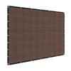 90% Sun Shade Cloth Privacy Screen 8 x 12 ft for Patio Garden (Brown)