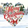 Easy Apply Window Clings Merry Christmas Cling, Heart Shaped Sticker with Santa Claus Xmas Festive Home Decoration Tree Balls, Winter Holiday