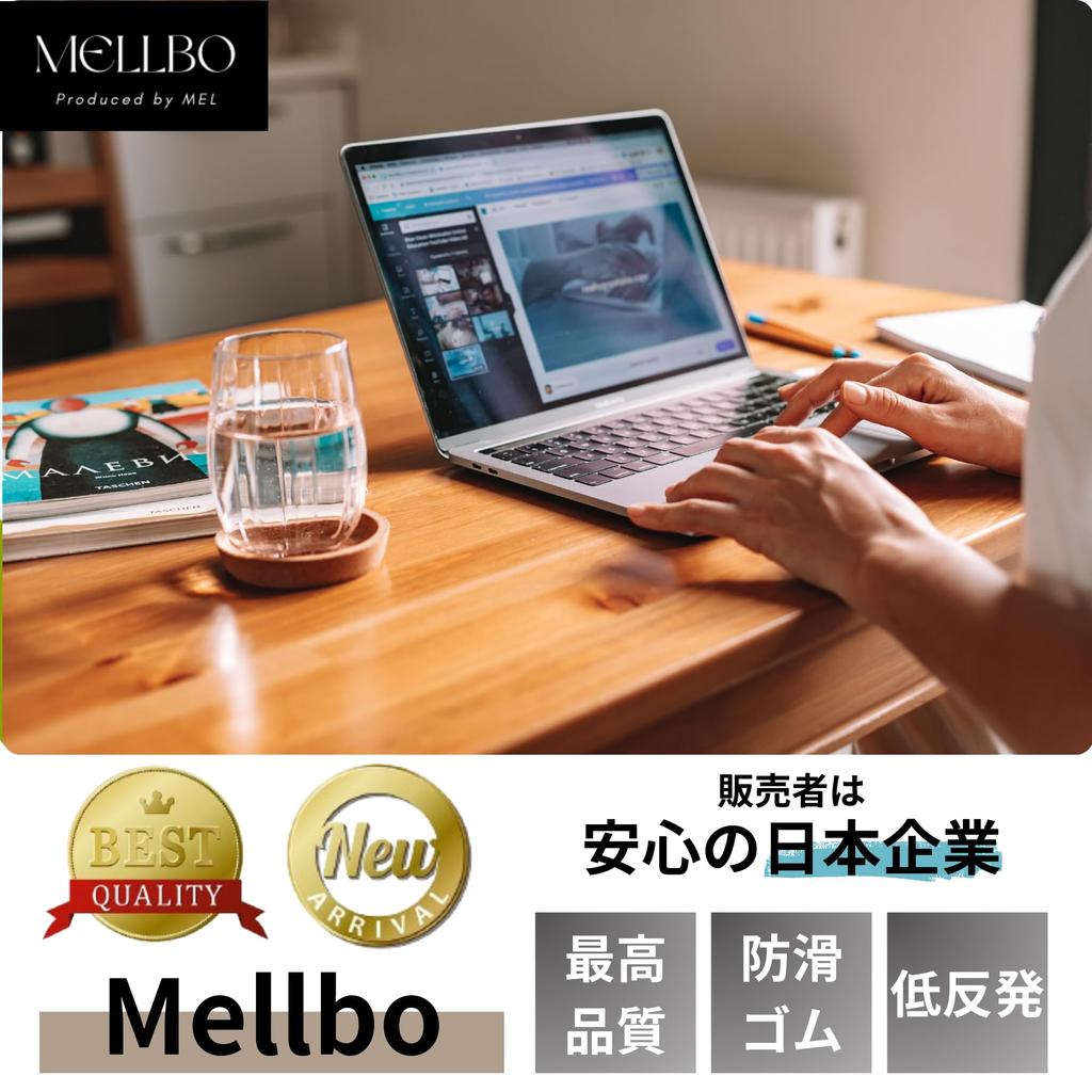 Mellbo Wrist Rest Set Palm Rest Memory Foam Gaming Mouse Keyboard Fits Wrist Reduces Strain 2-Piece
