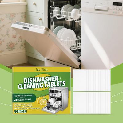 Dishwasher Cleaning Tablets For Hard Water Easy To Use, Just One Tablet. Sparkling Kitchen