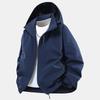Unisex Outdoor Windproof Rainproof Jacket with Detachable Hood - Spring/Autumn Style