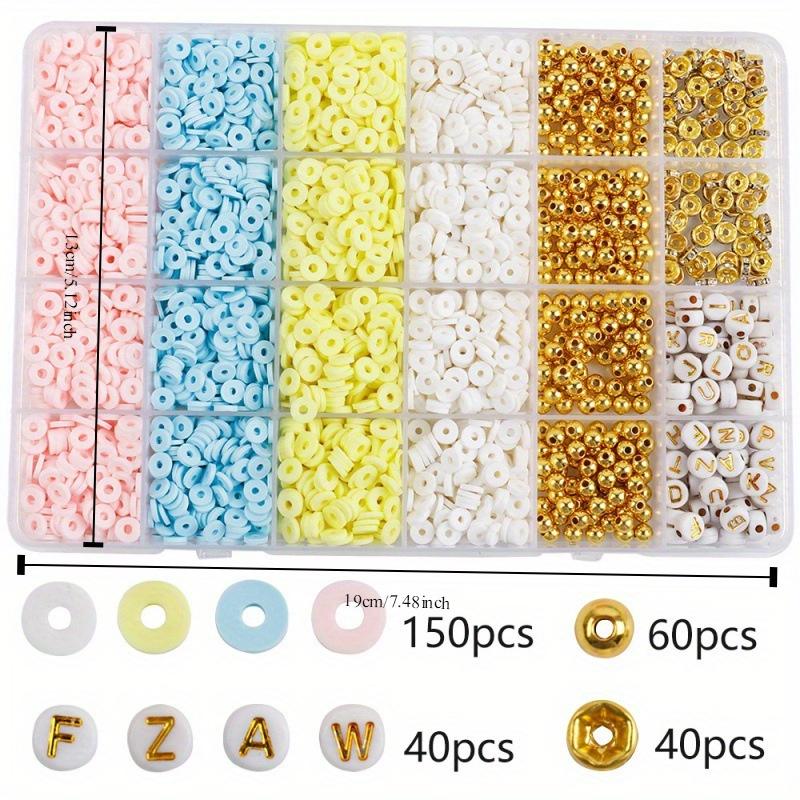 Christmas Style Jewelry Making Kit Natural Stone Beads and Polymer Clay Beads Craft Supplies.