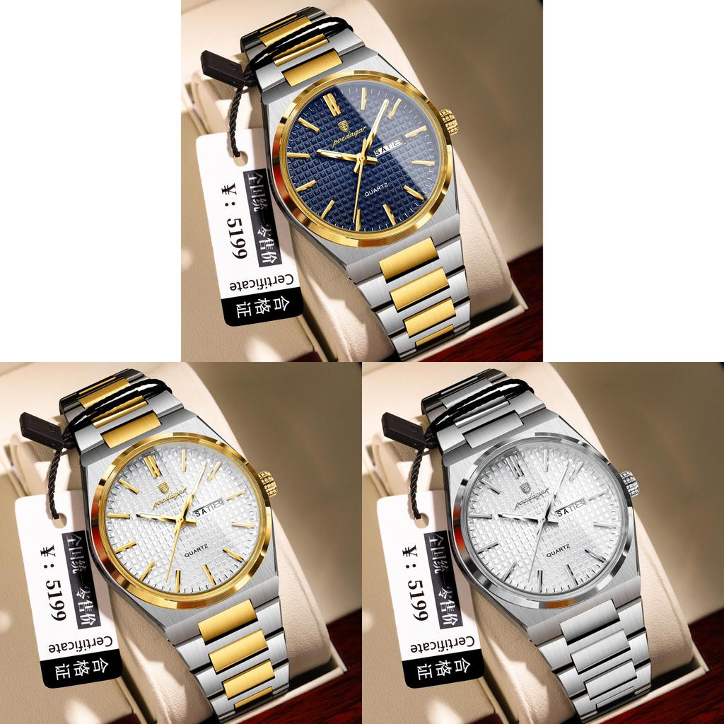 Zwitsers Ultra Dun Herenhorloge Waterdicht Kwarts Met Kalender En Lichtgevende Wijzers Voor Casual Draag