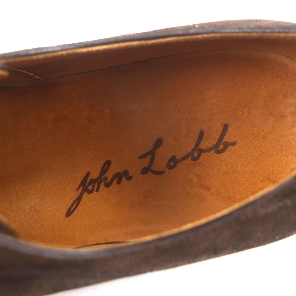 John Lobb Leather Shoes Dark Brown Elephant Leather Mens Used