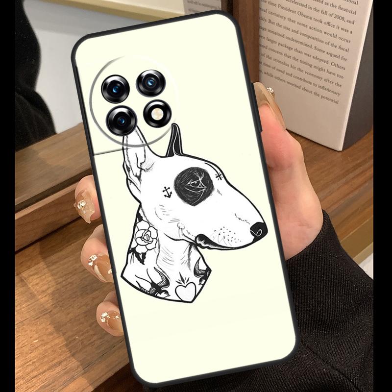 English Bull Terrier Dog Case For OnePlus 15R 13R 13T 12R 15 13 12 11 10 Pro 10T Nord CE 3 4 Lite N20 N30 Nord 5 Cover