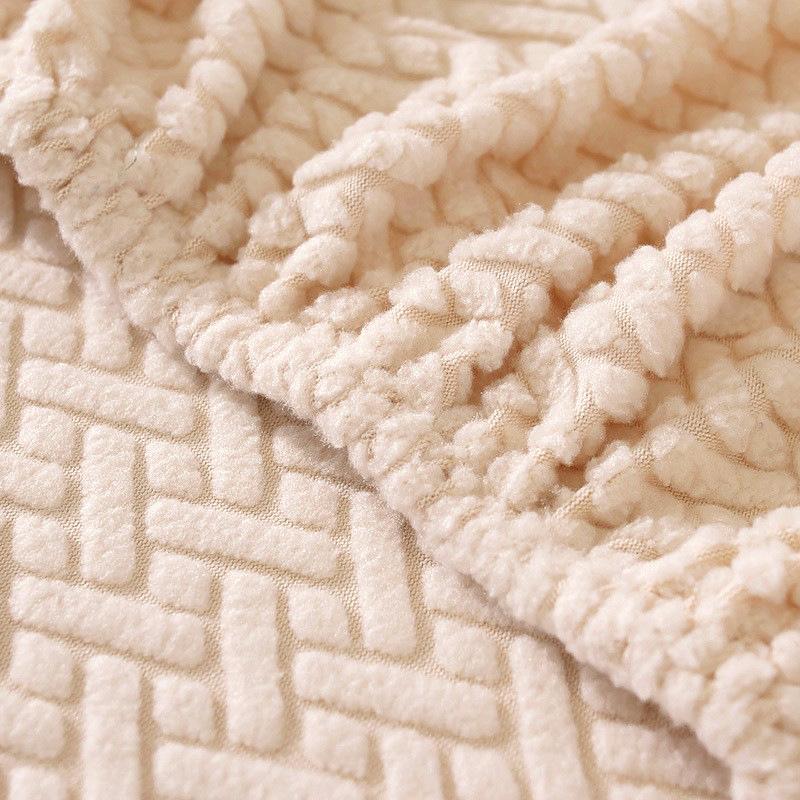 Elastic Solid Color Stretch Jacquard Chair Cushion Cover for Dining Chairs