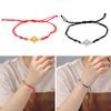 Pulsera de cordón rojo con dije de nudo de bruja, pulsera de amuleto de nudo de bruja de acero de titanio para mujeres y hombres, regalo de joyería de bruja Vintage