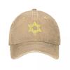 Star Of David Judaism Jewish And Symbol Casual Baseball Cap Adjustable Snapback Hats For Women Unisex Sunscreen Hat