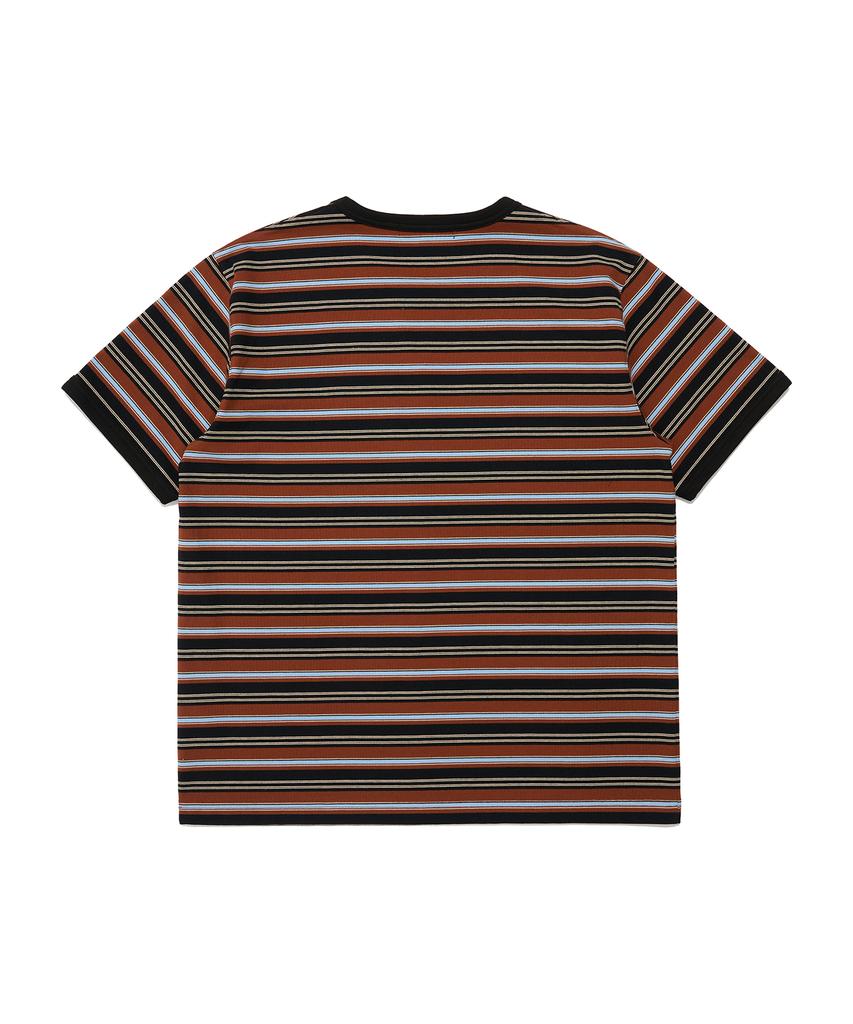 Nontai Multi Stripe Ringer Tee (Black)