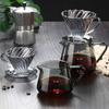 YOMDID Cafetera de Vidrio 400/600ML Tetera de Café Jarra de Café Hervidor Reutilizable para Leche Zumo Café Servidor de Café Sin Filtro