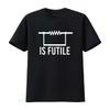 Resistance Is Futile T Shirt Vintage Washed Top For Everyday Wear Casual Unisex Soft Versatile Breathable Comfortable Fashion