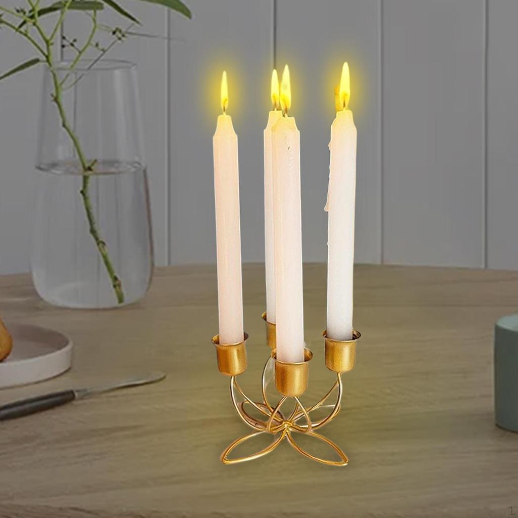 Holder Ornaments Candlestick for Wedding Tea Parties Dining