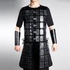 Double Sides Waist Armour Mercenary Knights Armour Skirt Medieval Faux Leather Thigh Armour,for LARP Halloween Cosplay