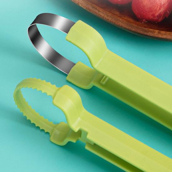 Stainless Steel Fruit Carving Knife Melon Baller Set 3-In-1 Watermelon Scoop Decorating Tool for Fruit Art Kitchen Tool for DIY Platters Desserts
