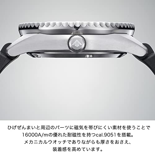 CITIZEN Men's PROMASTER NB6021-17E Mechanical Watch, Waterproof, Barnacle Diver, Urethane Band, Black/Silver, Marine Series, Titanium