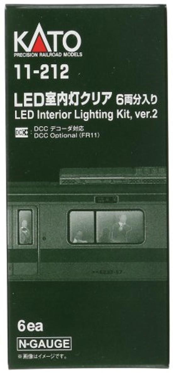 KATO N gauge LED interior lights clear 6 cars model railway accessories.