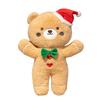 Christmas Bear Gingerbread Plush Toy Cartoon Stuffed Doll Decoration Gift Kids