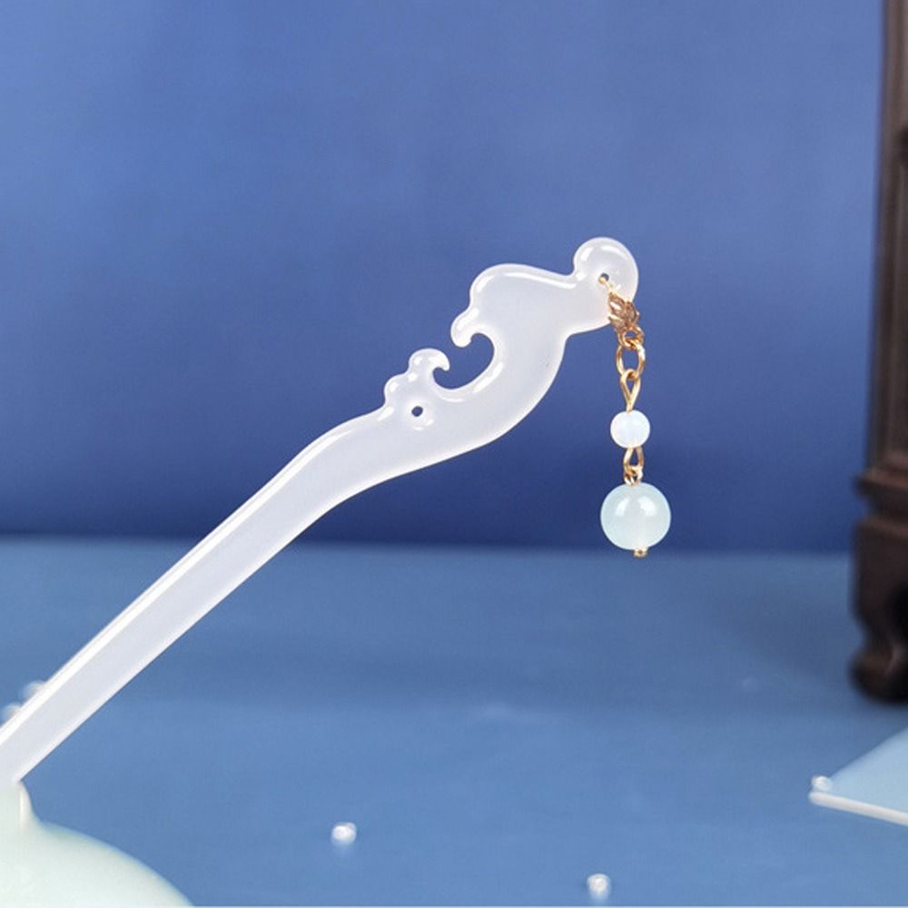 For Girls Flower Pendent Tassel Chinese Hair Fork Hanfu Hair Sticks Leaf Pendent Women Hairpins
