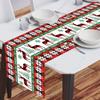 Christmas Table Runner Linen Holiday Decor Creative Halloween Thanksgiving Tablecloth Festive Atmosphere