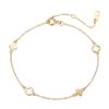 925 Sterling Silver Four-Leaf Clover Openwork Bracelet - Simple, Elegant & Versatile for Women