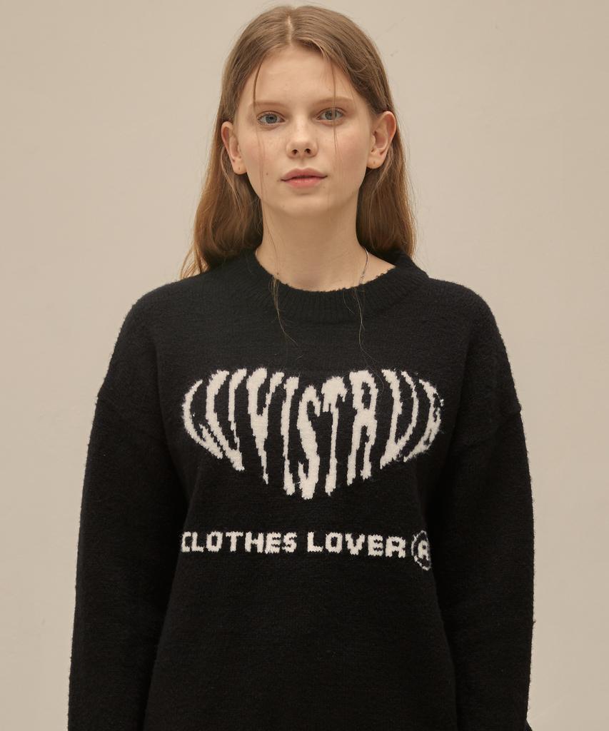 LUVISTRUE Po Heart Knit(Sky Blue)