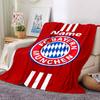 Couverture imprimée Thème FC Bayern München avec Nom Personnalisable - Parfaite pour le Canapé, le Lit, les Voyages et l'Extérieur | Lavable en Machine, Confortable & Durable.