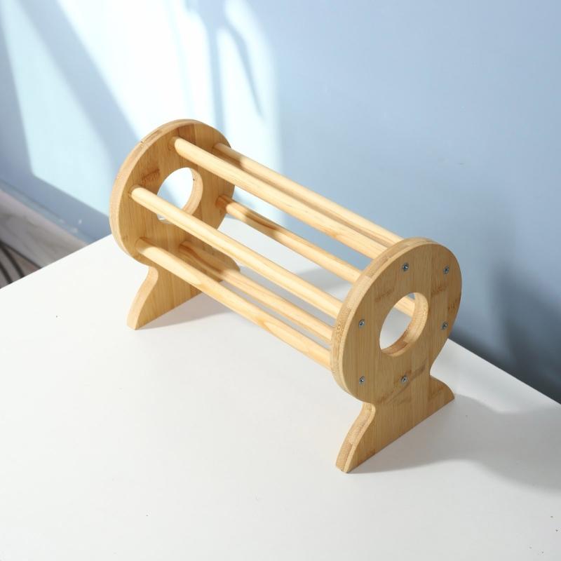 Porta accessori per capelli in legno Espositore per fasce per capelli Texture legno per riporre ed esporre ordinatamente fasce per capelli e gioielli