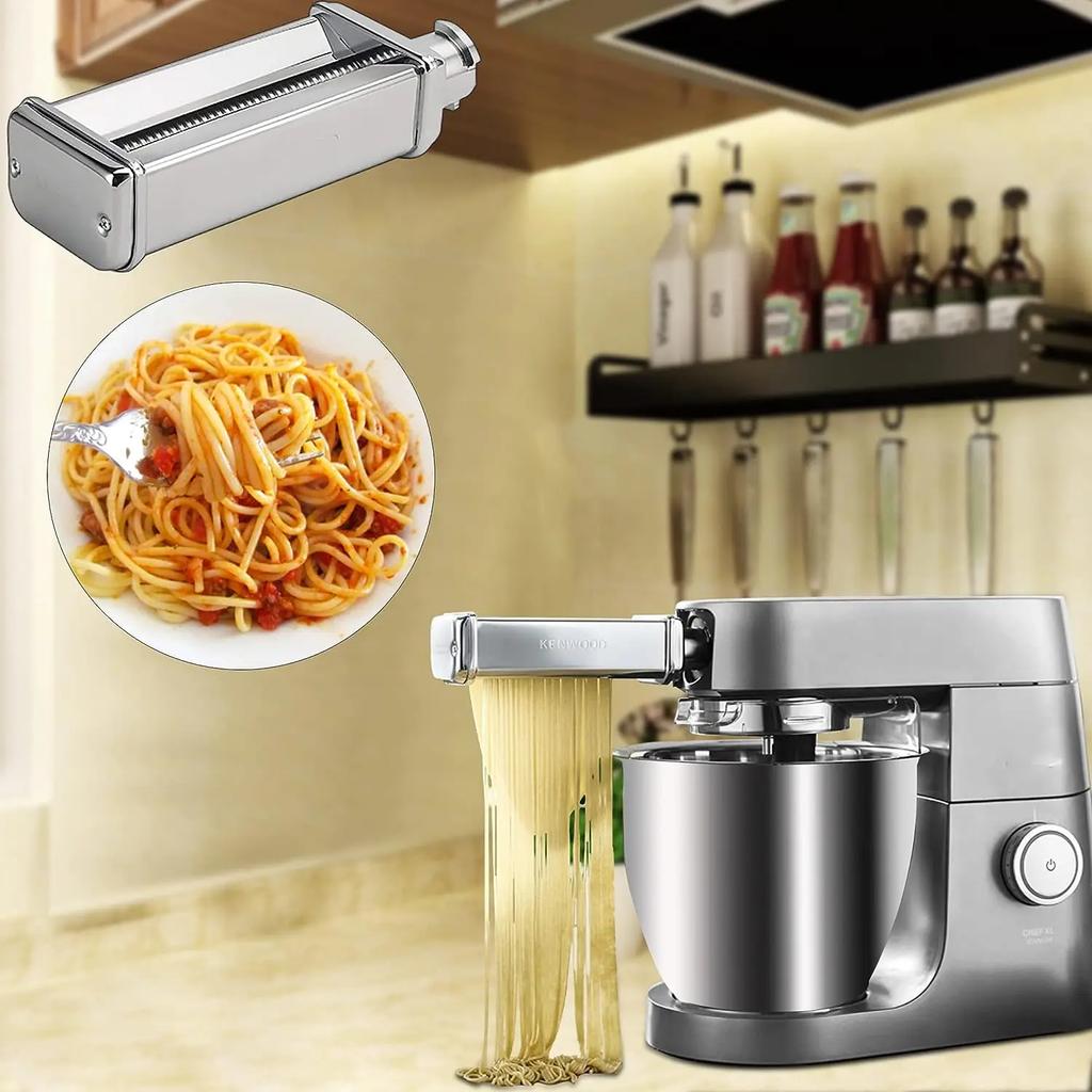 For Kenwood Chef Accessories Kenwood Sheeter Set Spaghetti Cutter and Fettuccine Cutter Accessories Kitchen Machine Attachment