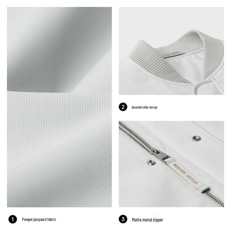 SEPTWOLVES Men's Quilted Baseball Collar Jacket