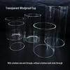 Windproof Cylindrical Glass Candle Holder - Transparent, High-Temperature Resistant, Explosion-Proof for Outdoor and Home Use.