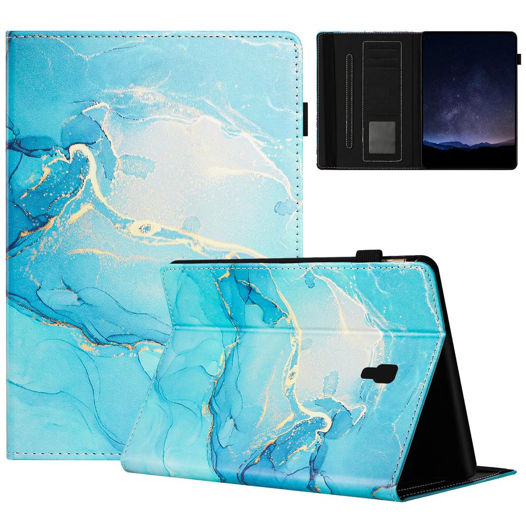 Für Samsung Galaxy Tab A 10.5 (2018) T590 T595 Hülle Smart Lederhülle Mehrwinkelständer Marmormuster