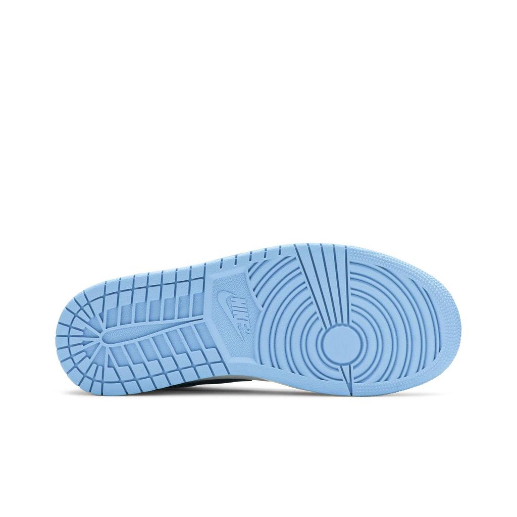 Air Jordan 1 Mid 'Laser Blue' (Unisex) White / Laser Blue / Black Vintage Basketball Shoes 554724 141