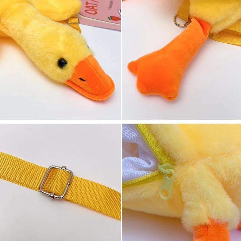 Doll Duck Mobile Phone Bag 2024 New Autumn Women Cartoon Cute Shoulder Bag Fashion Net Red Goose Crossbody Bag