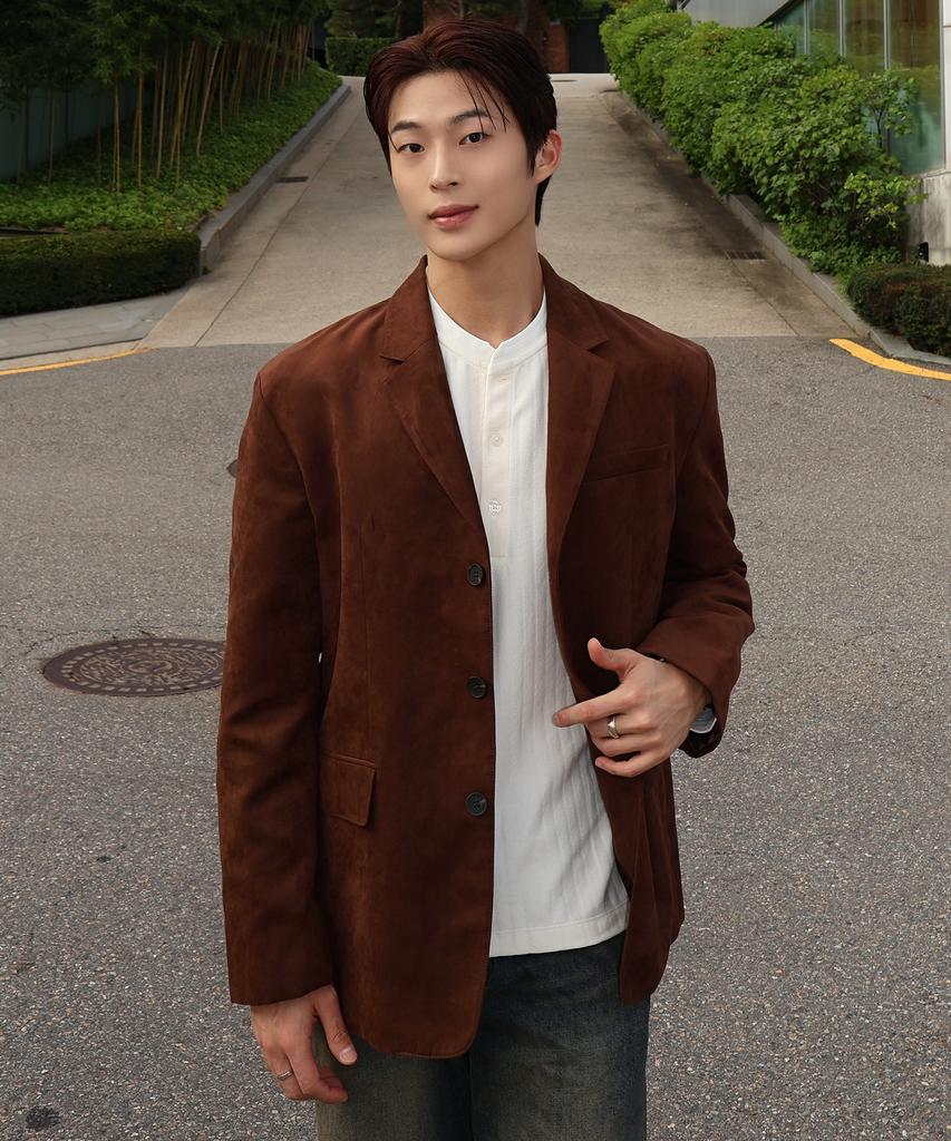 Mindbridge [Couture] Suede Oversized Jacket