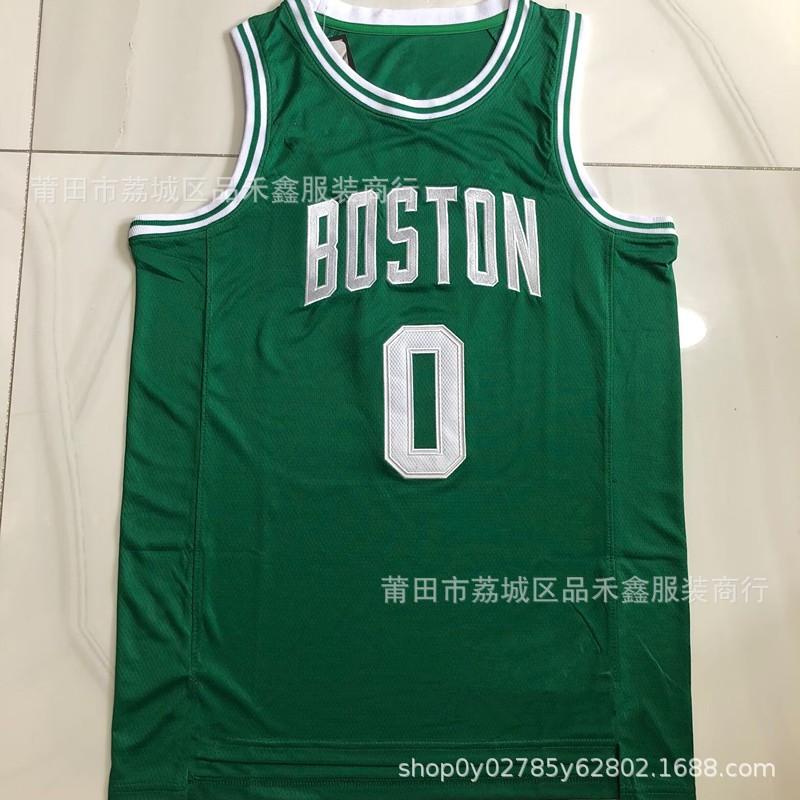 Boston Celtics NBA Basketball Jersey Tatum Brown Green Embroidered Team Uniform Men Women Sport Wear