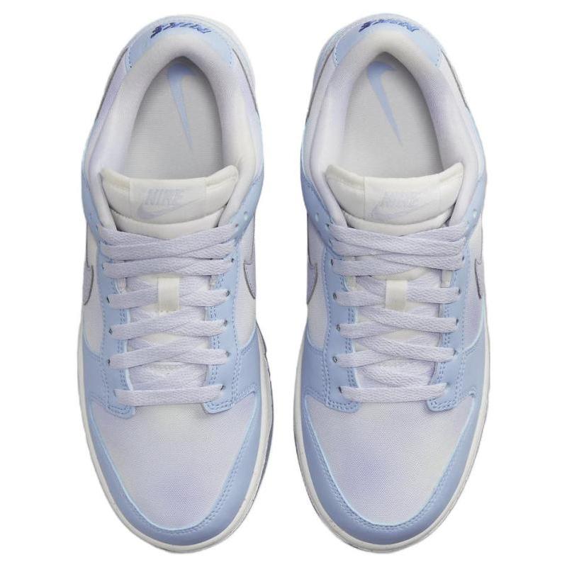 Nike Dunk "Blue Canvas" canvas comfortable and versatile low-top skate shoes for women in blue and white
