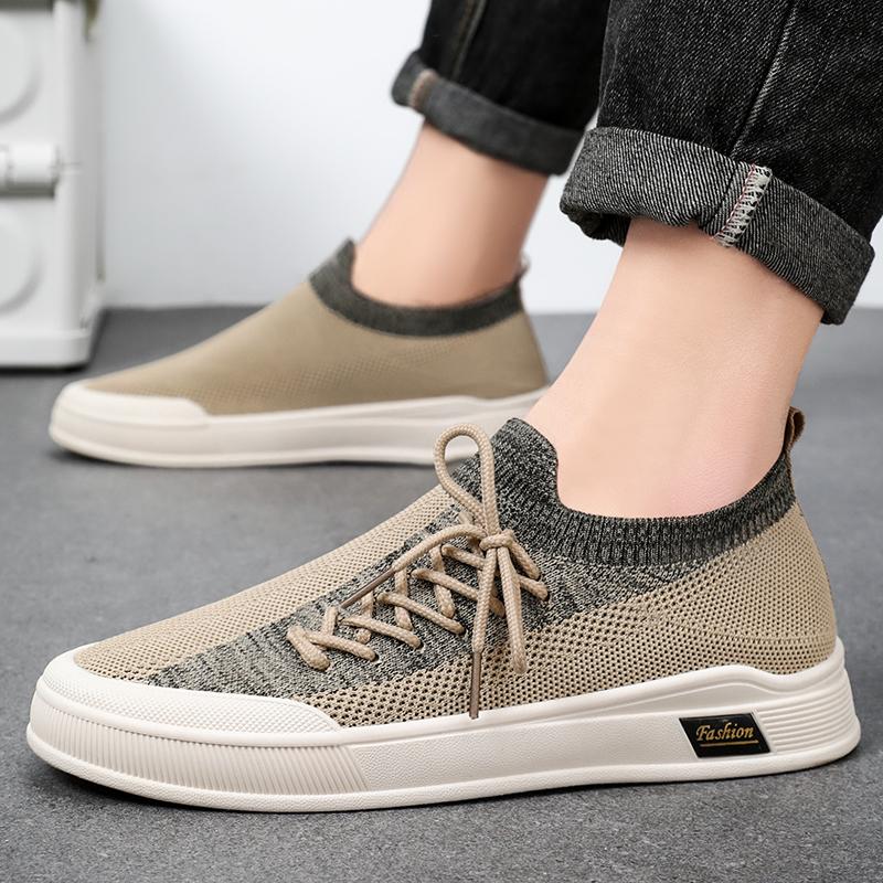 Pánské boty ze síťoviny Lehké Pohodlné pánské tenisky Slip On Flats Boty Mokasíny