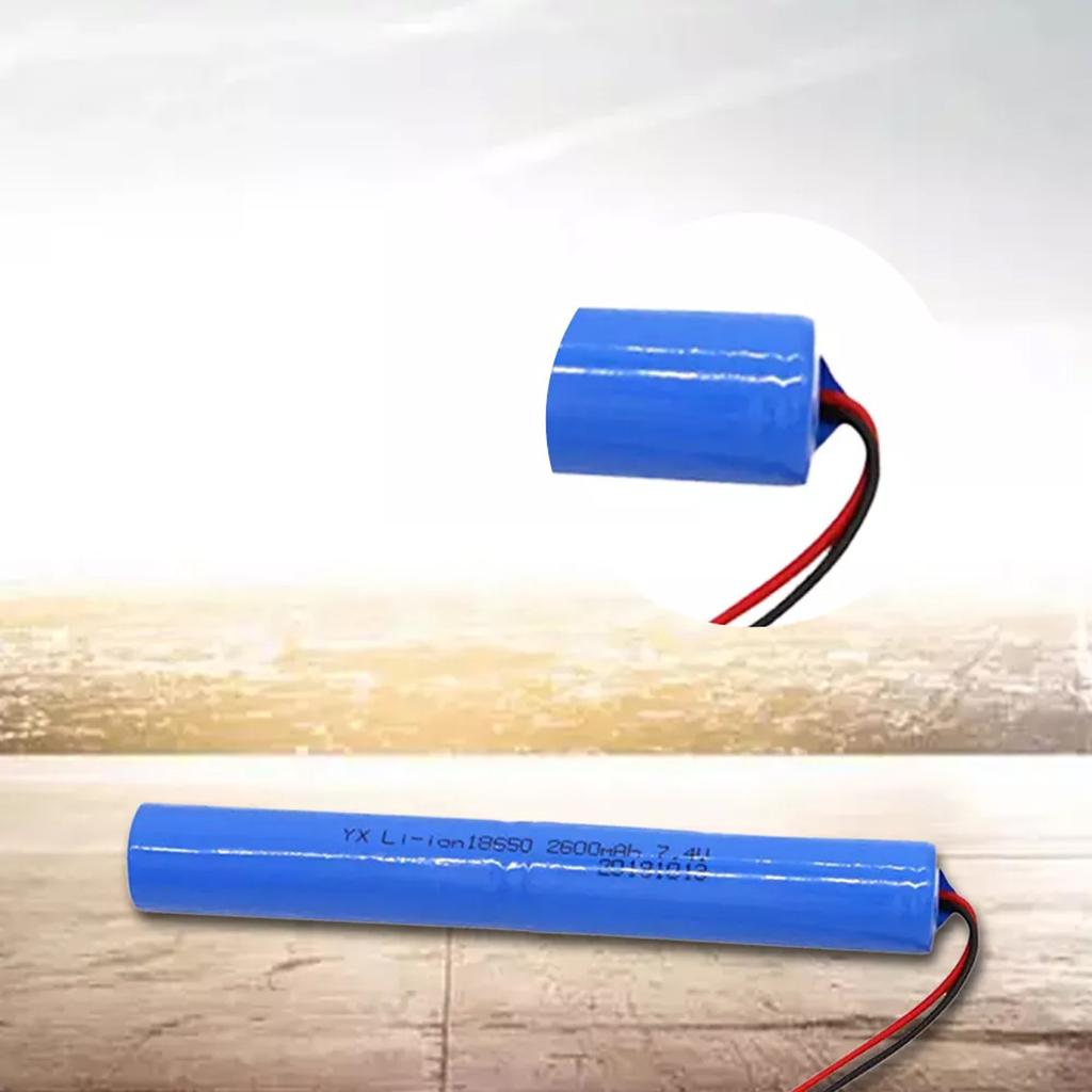 High Capacity 7.4V 18650 Battery Pack 2000mAh/2600mAh/3200mAh Lithium Batteries for Car LED Light & Gadgets