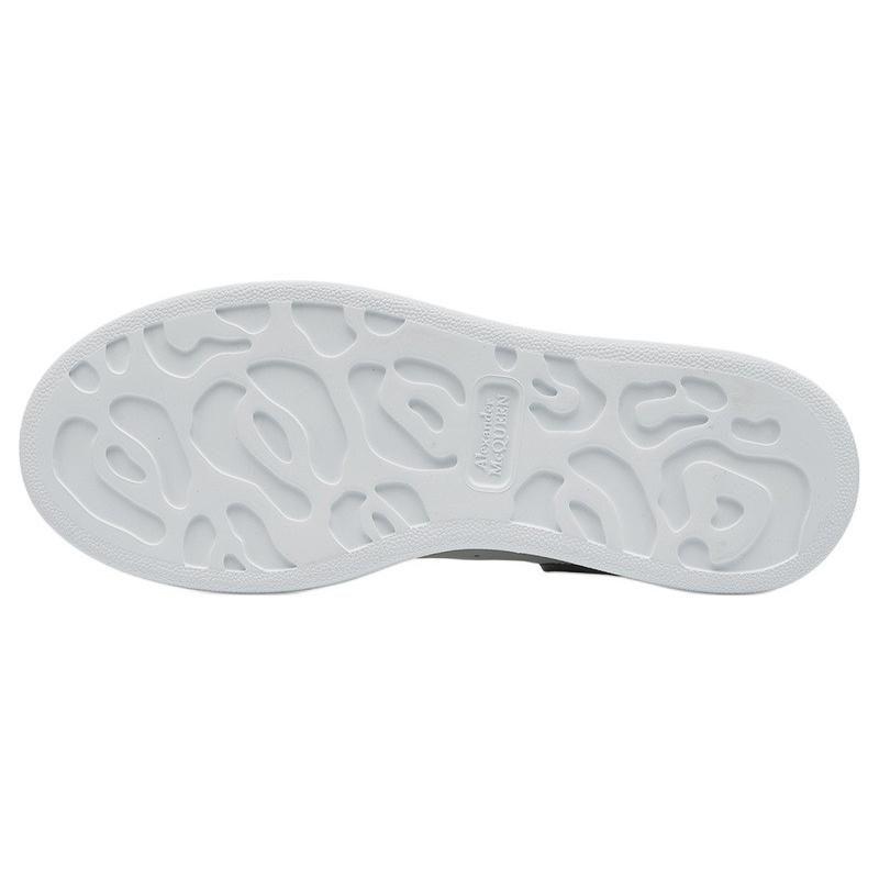 Alexander Mcqueen Cow Leather Low Top Stylish Skateboarding Shoes Women's White 621056WHXMT9074