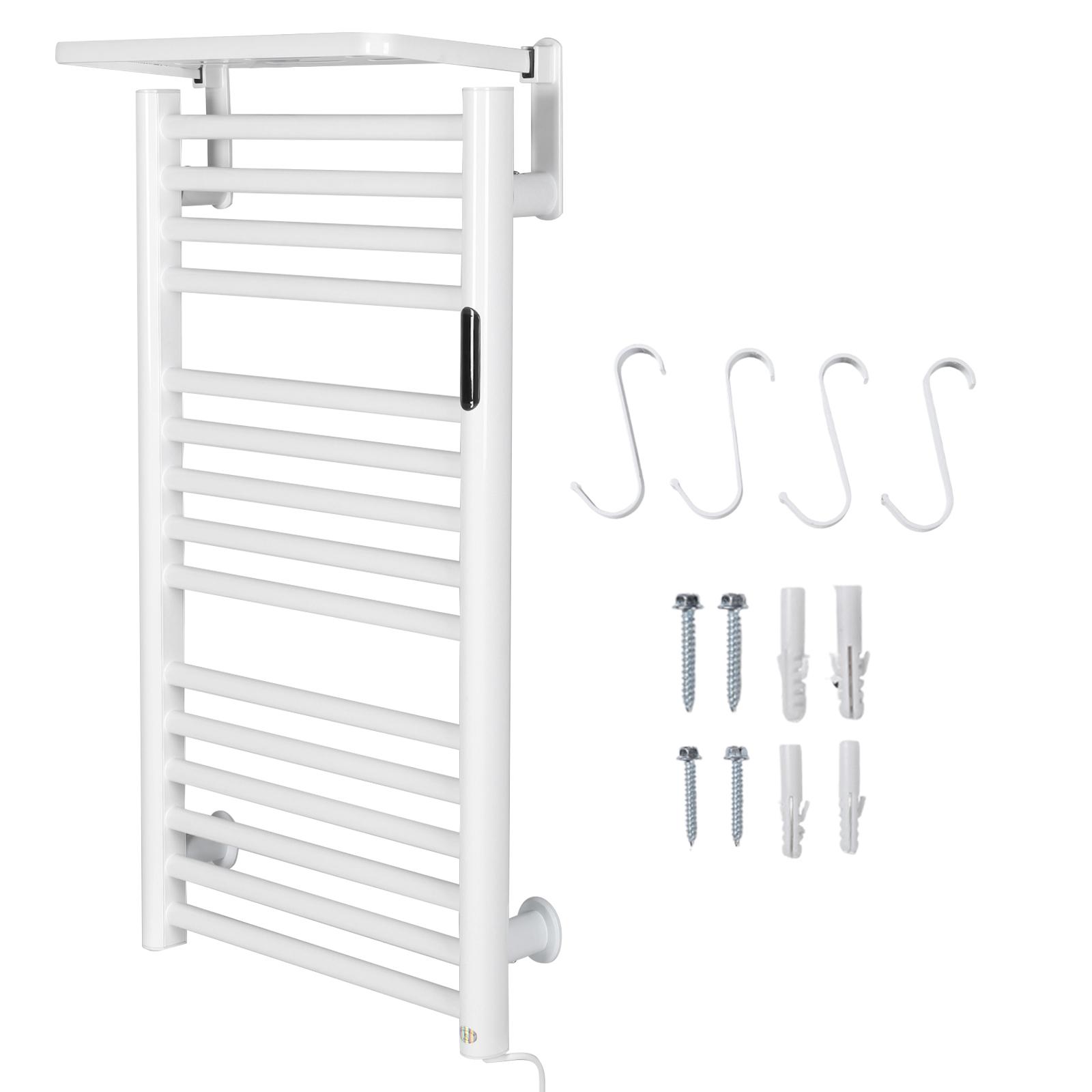 

15 Bars Thermostatic Towel Rack with Timer Temperature Control Wall Mounted Towel Holder IP56 Waterproof for Bathroom Wifi
