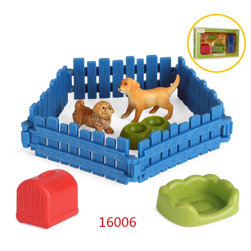 Oenux Gårdsmodell Actionfigurer Bonde Motorsykkel Ku Høne Gris Dyr Sett Figur Minityr PVC Søt Pedagogisk Leketøy for Barn