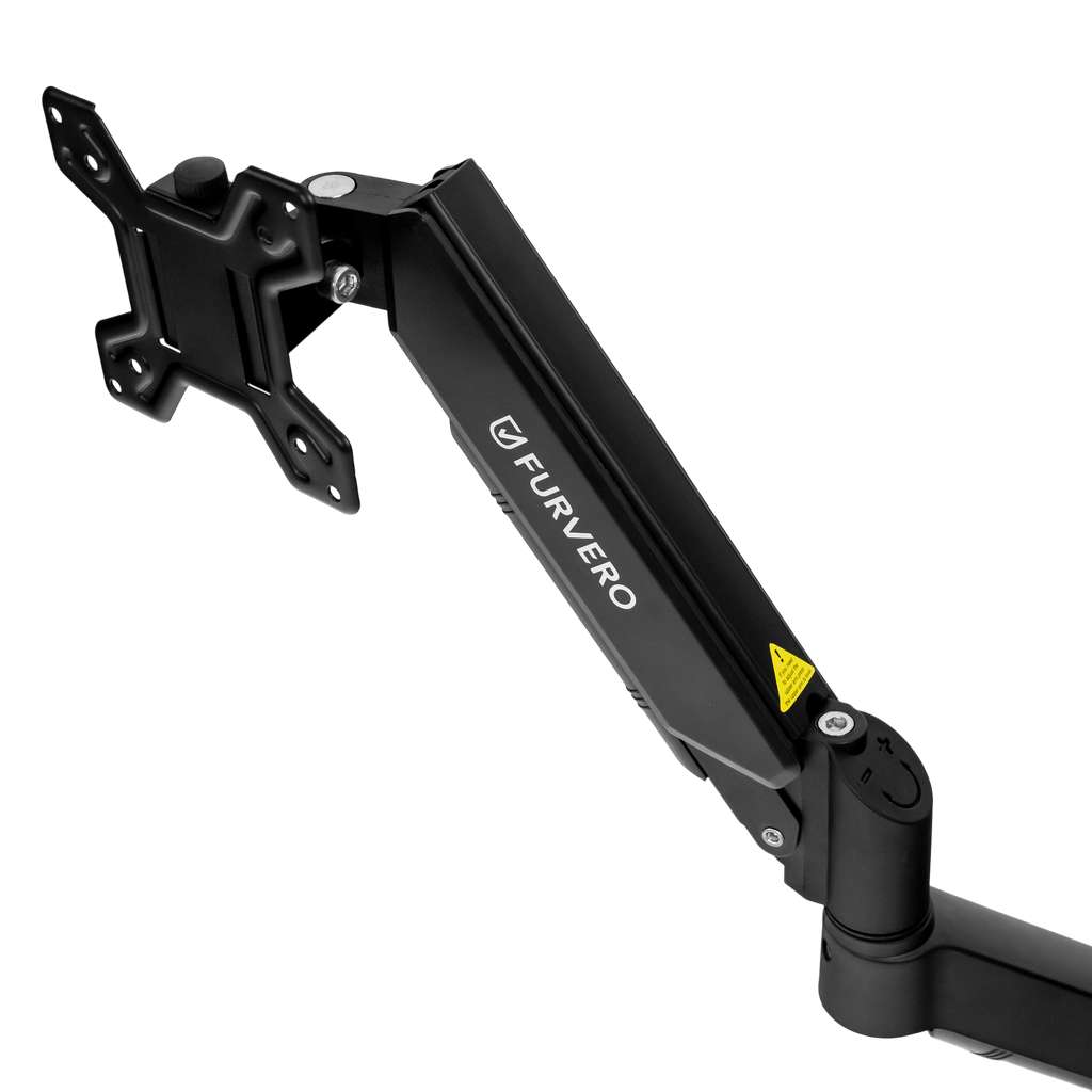 FURVERO HK001 bildskärmsfäste 1 x arm, gasfjäder, svart N