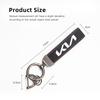TCIV9 1Pcs Car Styling Key Ring Suede Leather Keychain Keyring For KIA K5 Sorento Ceed Soul EV6 Stonic RIO Carnival Stinger Forte Niro