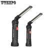 USB Multifunctionele COB Magneet Auto Reparatie Werklamp LED Rood Licht Waarschuwingslicht Zaklamp Onderhoud Werklamp