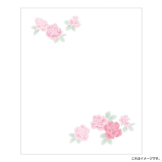Kamiiso Kimono Skjønnhet Kaishi Papir med Rose 175mm x Pakke med 3521 Etui, Design, 145mm, 20, Nei.