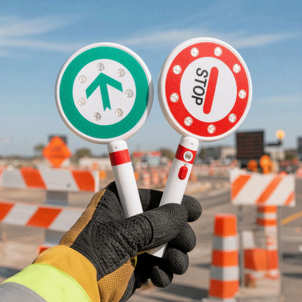 Reversible Traffic Sign LED Road Safety Sign Super Bright Signal Warning Sign Parking Lot