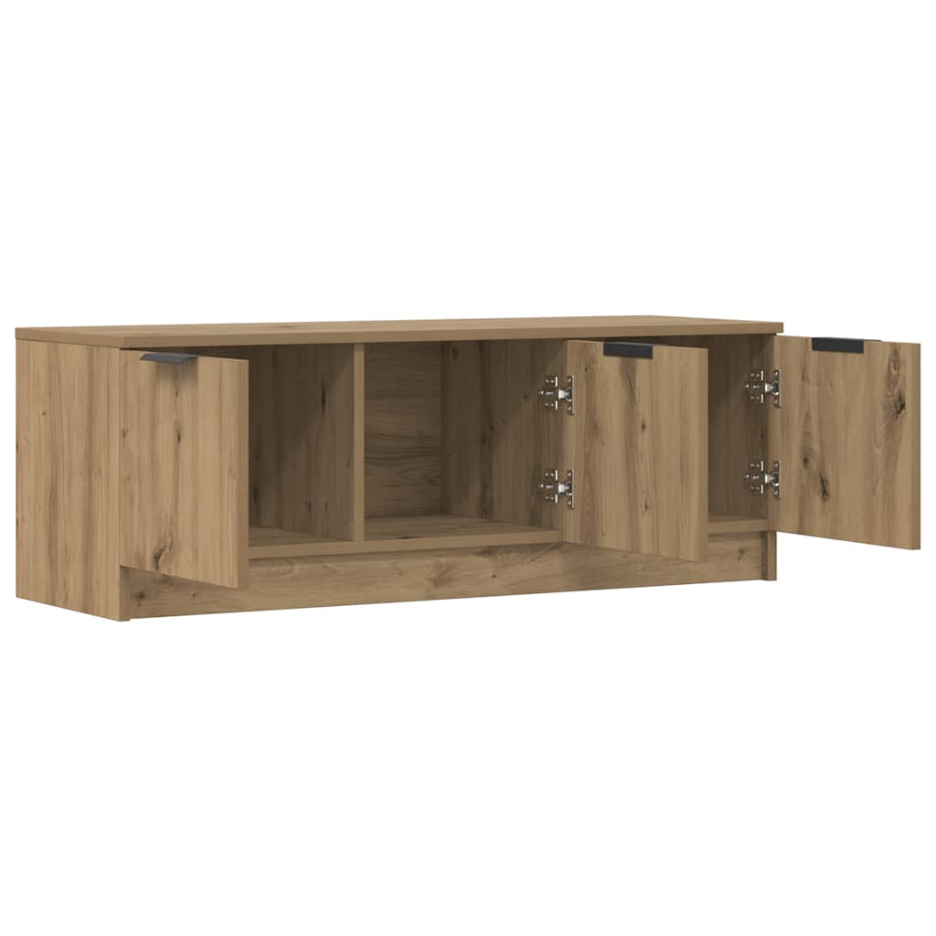 TV Cabinet in Artisan Oak Finish 102 x 35 x 36.5 cm Particleboard